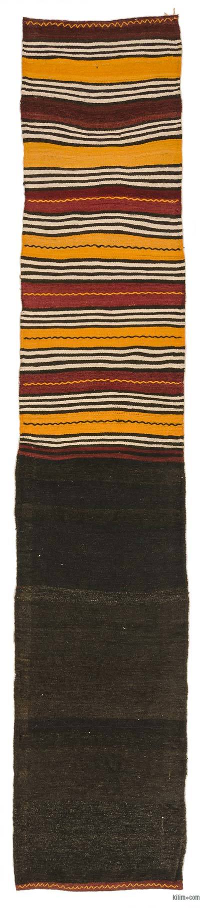 Kahverengi Anadolu Yolluk Kilim - 65 cm x 326 cm