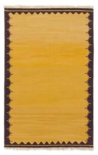 Yellow New Turkish Kilim Rug