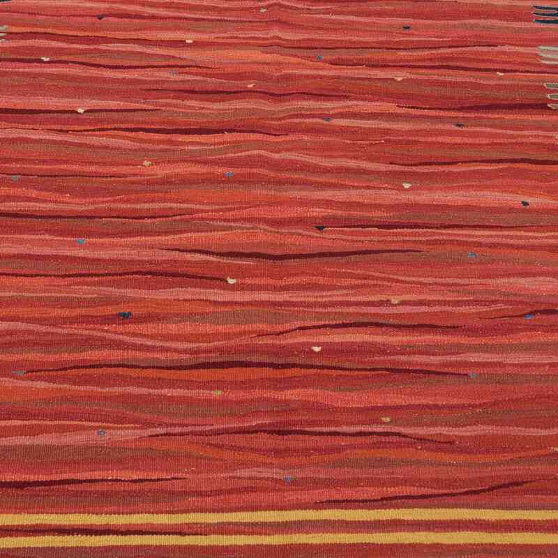 Rojo Nueva Alfombra Turca Kilim - K0028376