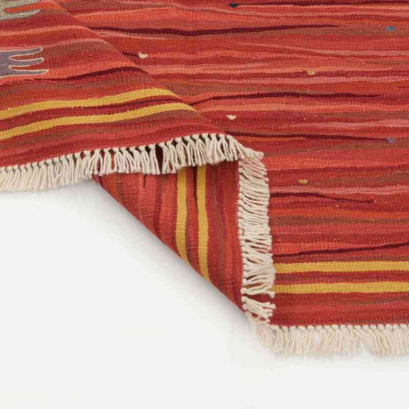 Rojo Nueva Alfombra Turca Kilim - K0028376