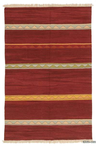 Kırmızı Yeni Kök Boya El Dokuma Kilim - 180 cm x 270 cm