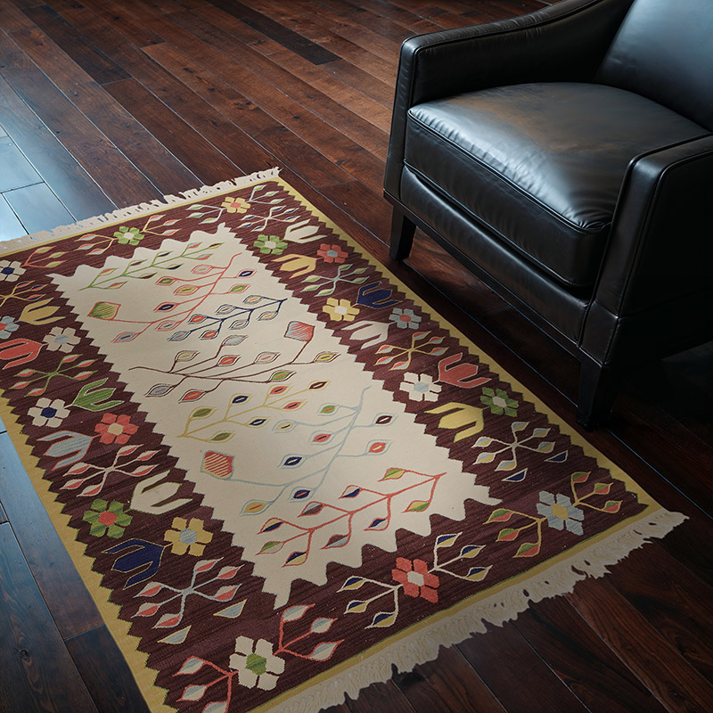 New Handwoven Turkish Kilim Rug - K0028385