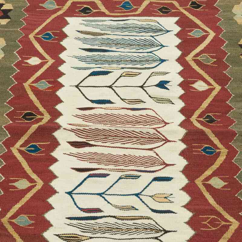 Çok Renkli Yeni Kök Boya El Dokuma Kilim - K0028393