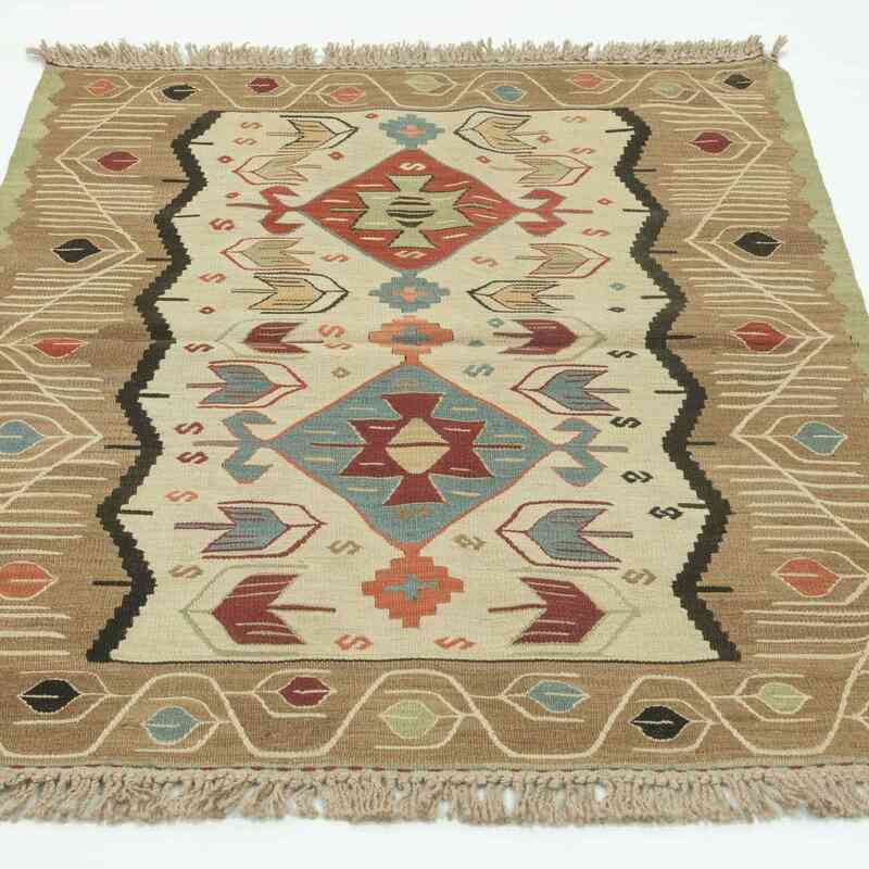 Multicolor Nueva Alfombra Turca Kilim - K0028396