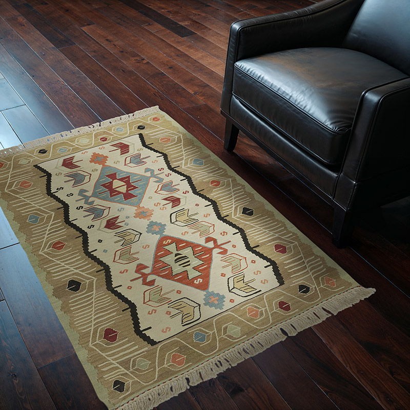 Multicolor New Handwoven Turkish Kilim Rug - K0028396