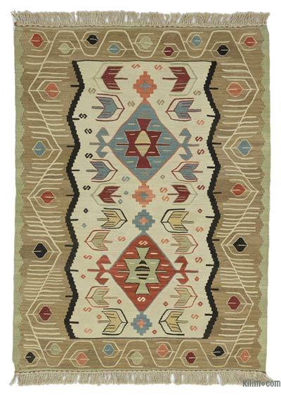 Çok Renkli Yeni Kök Boya El Dokuma Kilim