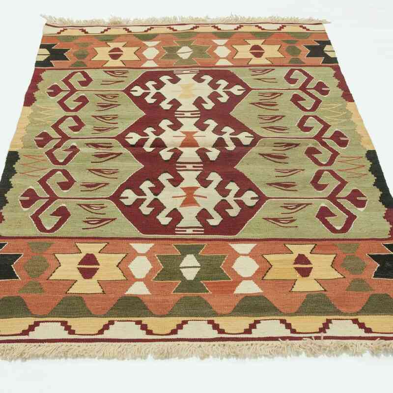 Çok Renkli Yeni El Dokuma Kilim - K0028402