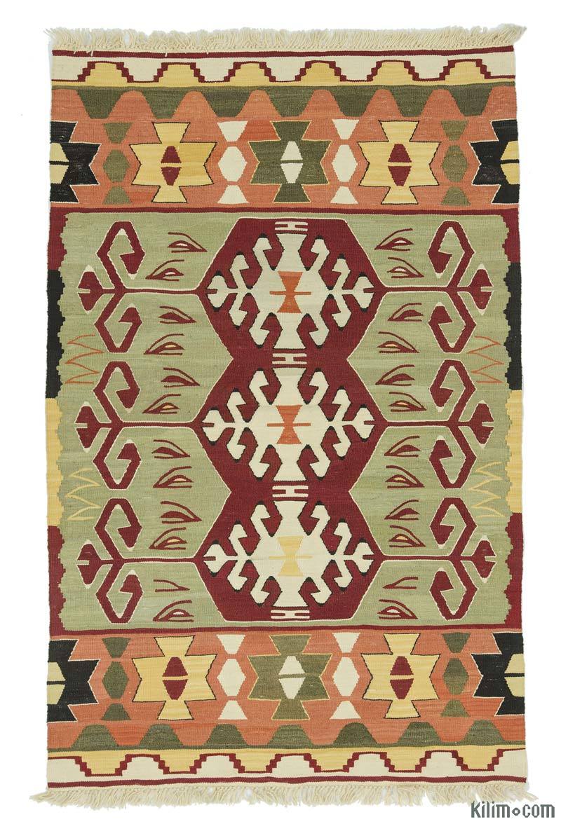 Çok Renkli Yeni El Dokuma Kilim - K0028402