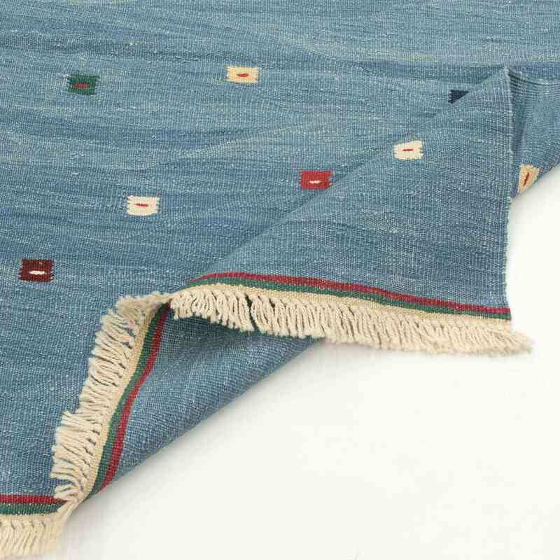 Açık Mavi Yeni El Dokuma Kilim - K0028405