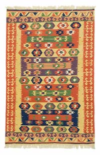 Multicolor Nueva Alfombra Turca Kilim