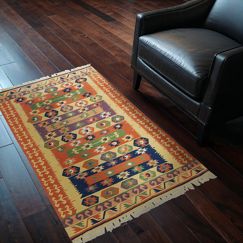 Multicolor Nueva Alfombra Turca Kilim - K0028407