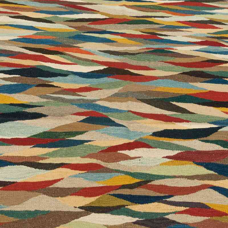 Çok Renkli Yeni Kök Boya El Dokuma Kilim - 126 cm x 180 cm - K0028410