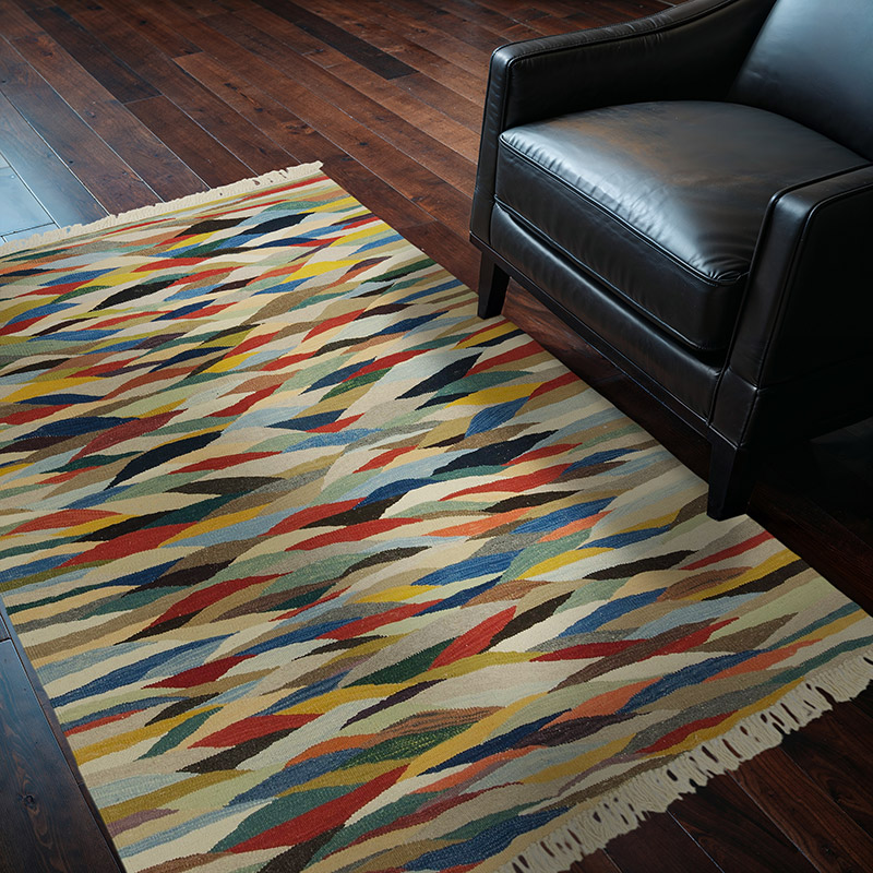 Çok Renkli Yeni Kök Boya El Dokuma Kilim - 126 cm x 180 cm - K0028410