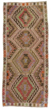 Multicolor Alfombra Kayseri Kilim Vintage - 160 cm x 362 cm