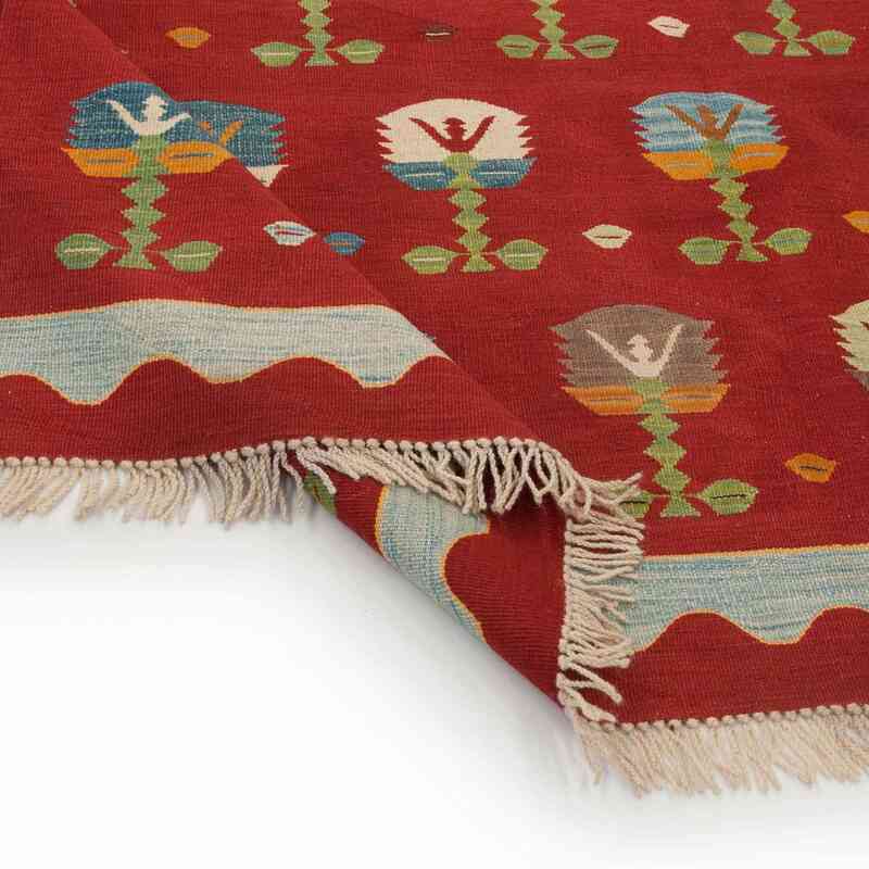 Kırmızı Yeni Kök Boya El Dokuma Kilim - 200 cm x 280 cm - K0028662