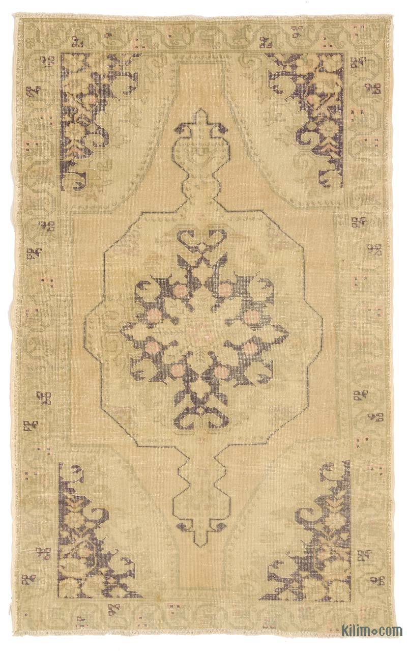 Vintage Turkish Hand-Knotted Rug - 4' 8" x 7' 8" (56 in. x 92 in.) - K0033104