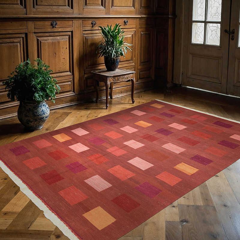 Kırmızı Yeni El Dokuma Kilim - K0033121