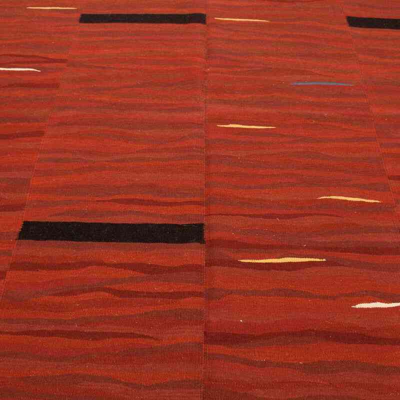 Kırmızı Yeni Kök Boya El Dokuma Kilim - 185 cm x 275 cm - K0033127