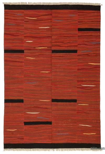 Kırmızı Yeni Kök Boya El Dokuma Kilim - 185 cm x 275 cm