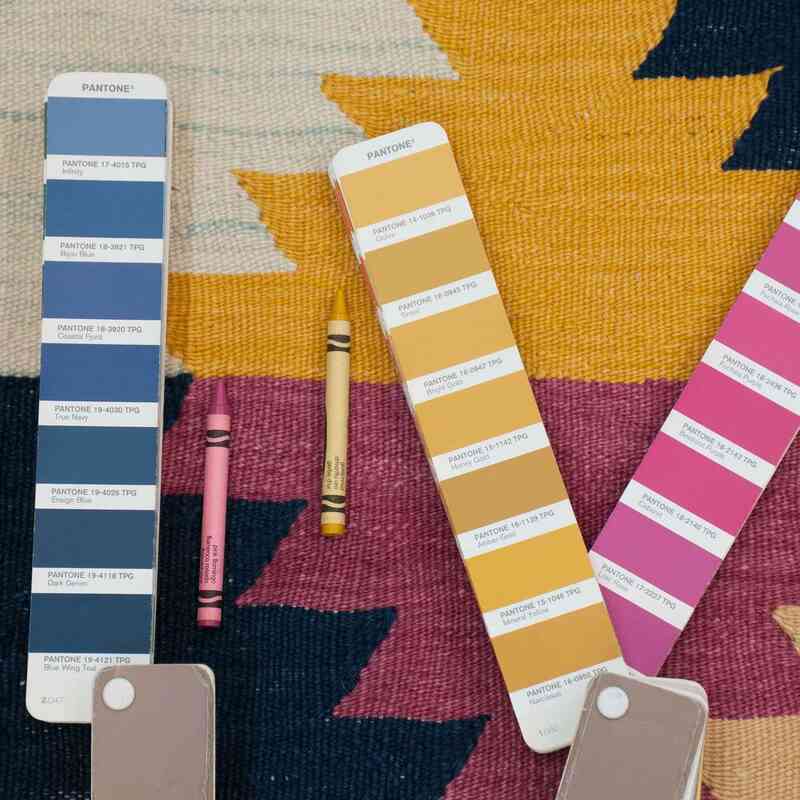 Çok Renkli Yeni El Dokuma Kilim - K0033128
