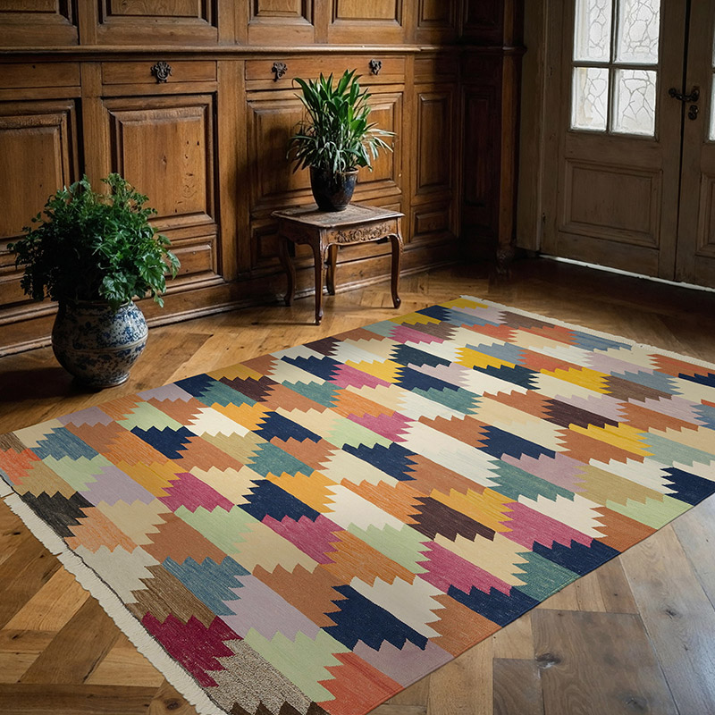 Multicolor New Handwoven Turkish Kilim Rug - K0033128