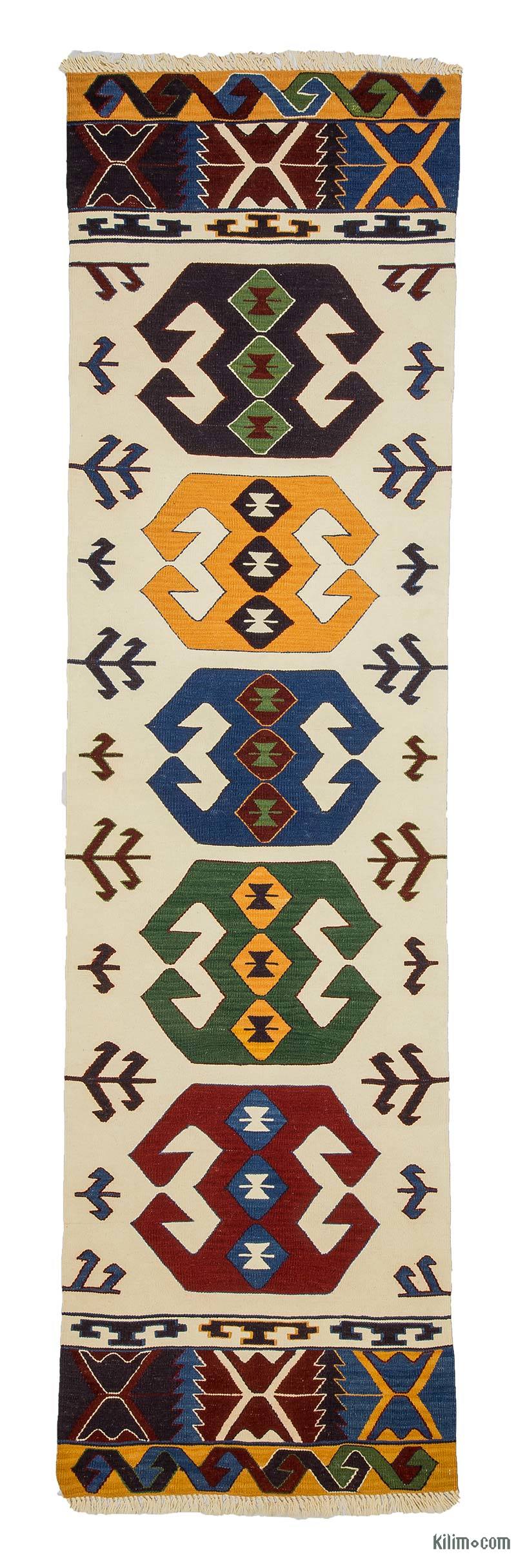 Multicolor Nuevo Kilim Turco De Pasillo - K0033130