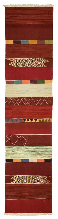 Red New Turkish Kilim Runner