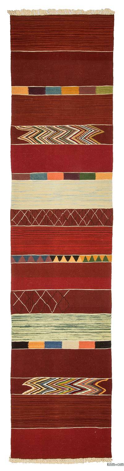 Kırmızı Yeni Kök Boya Yolluk Kilim
