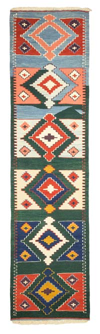 Multicolor New Turkish Kilim Runner