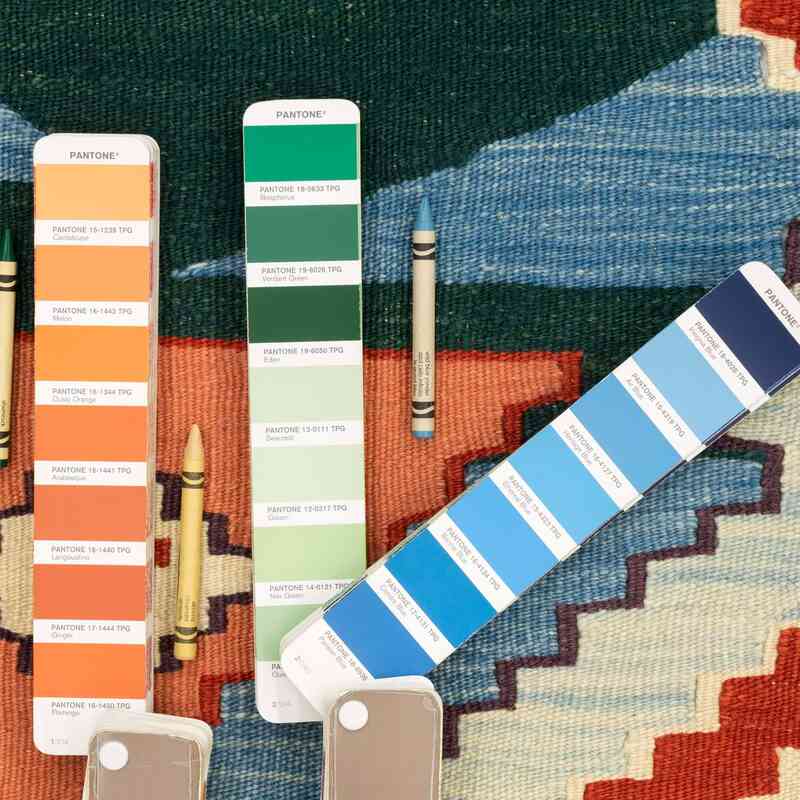 Multicolor Nuevo Kilim Turco De Pasillo - K0033133