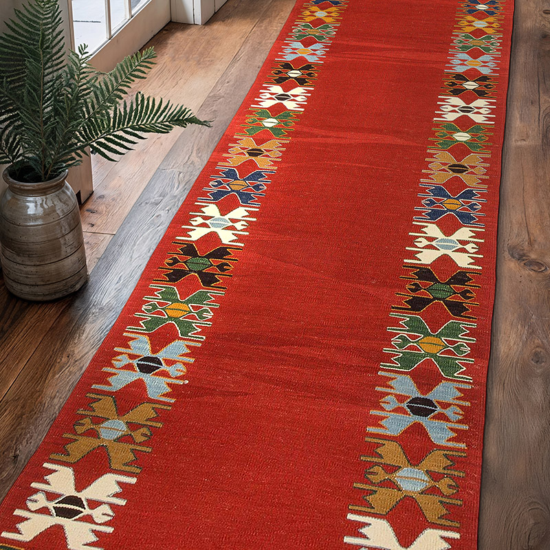 Nuevo Kilim Turco De Pasillo - 86 cm x 315 cm - K0033141