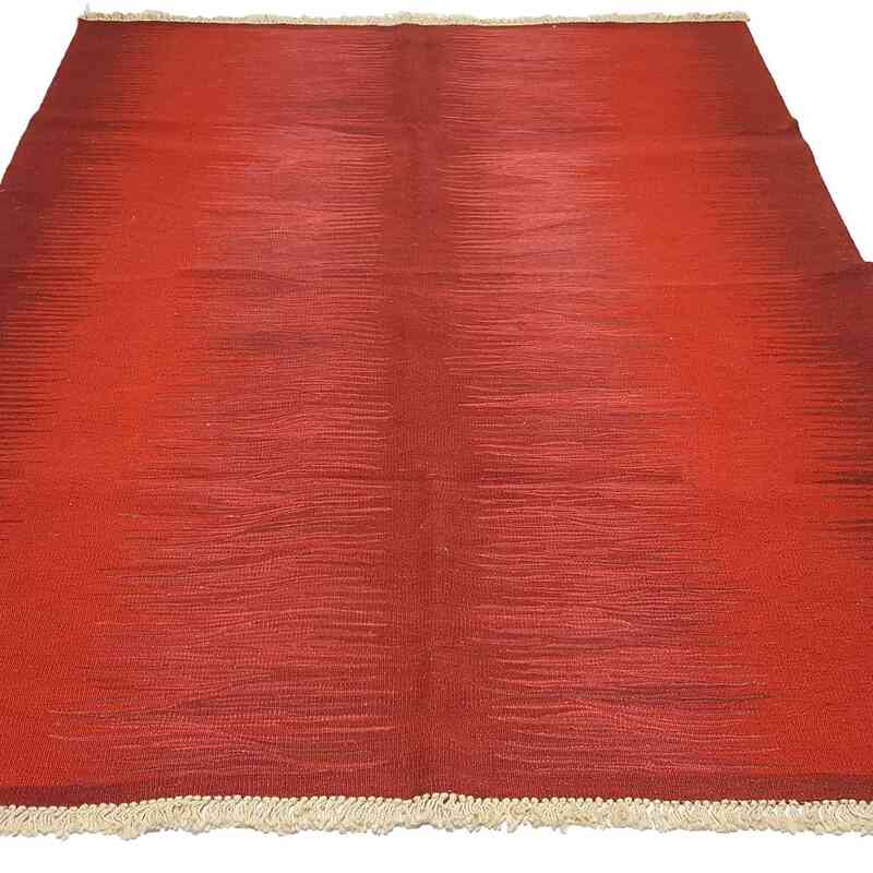 Rojo Nueva Alfombra Turca Kilim - K0033148