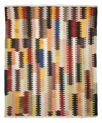 Çok Renkli Yeni Kök Boya El Dokuma Kilim - 240 cm x 282 cm