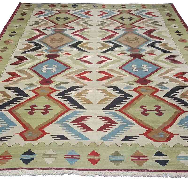 Multicolor Nueva Alfombra Turca Kilim - K0033159