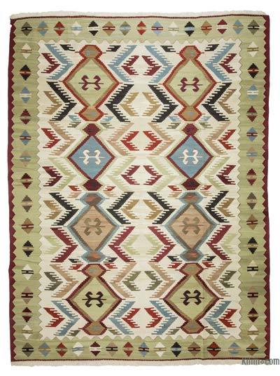 Çok Renkli Yeni Kök Boya El Dokuma Kilim