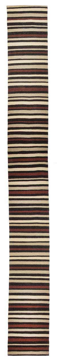 Brown, Beige New Turkish Kilim Runner