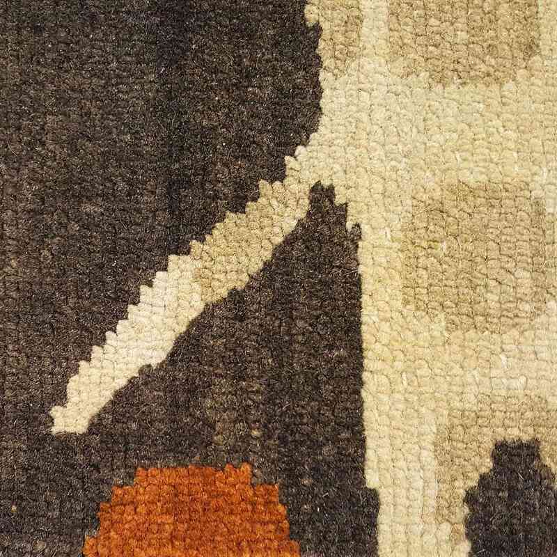 Marrón, Beige Nueva Alfombra Turca De Pila - 204 cm x 276 cm - K0033168