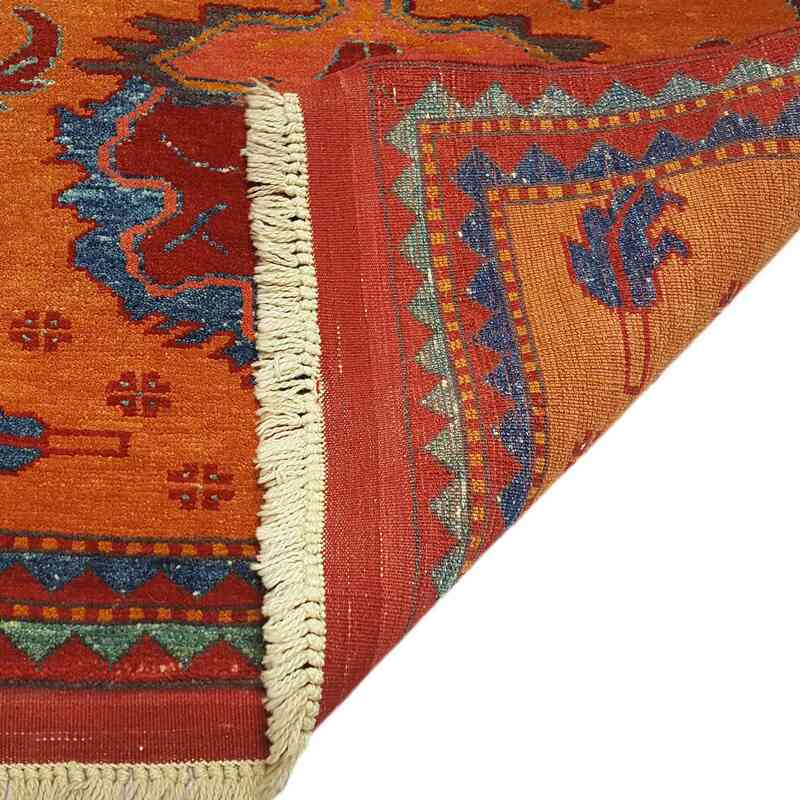 Yellow New Turkish Pile Runner Rug - K0033176