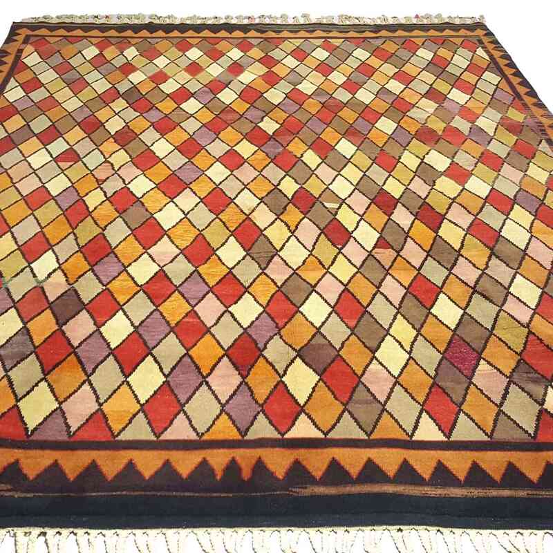 Multicolor New Turkish Pile Rug - 7' 8" x 10' 1" (92" x 121") - K0033181
