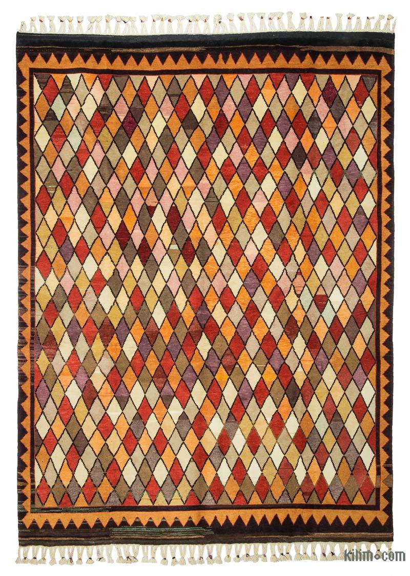 Multicolor New Turkish Pile Rug - 7' 8" x 10' 1" (92" x 121") - K0033181