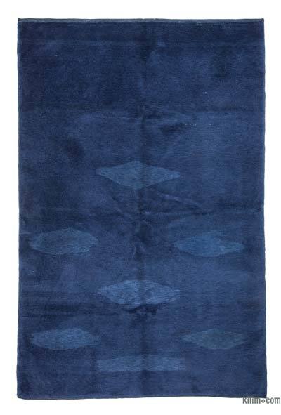 Blue New Turkish Pile Rug - 5' 1" x 7' 10" (61 in. x 94 in.)