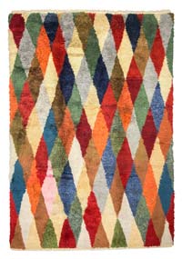 Multicolor New Turkish Tulu Rug - 7' 3" x 10' 3" (87" x 123")