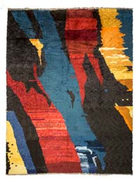 Multicolor New Turkish Tulu Rug - 9' 1" x 11' 10" (109" x 142")