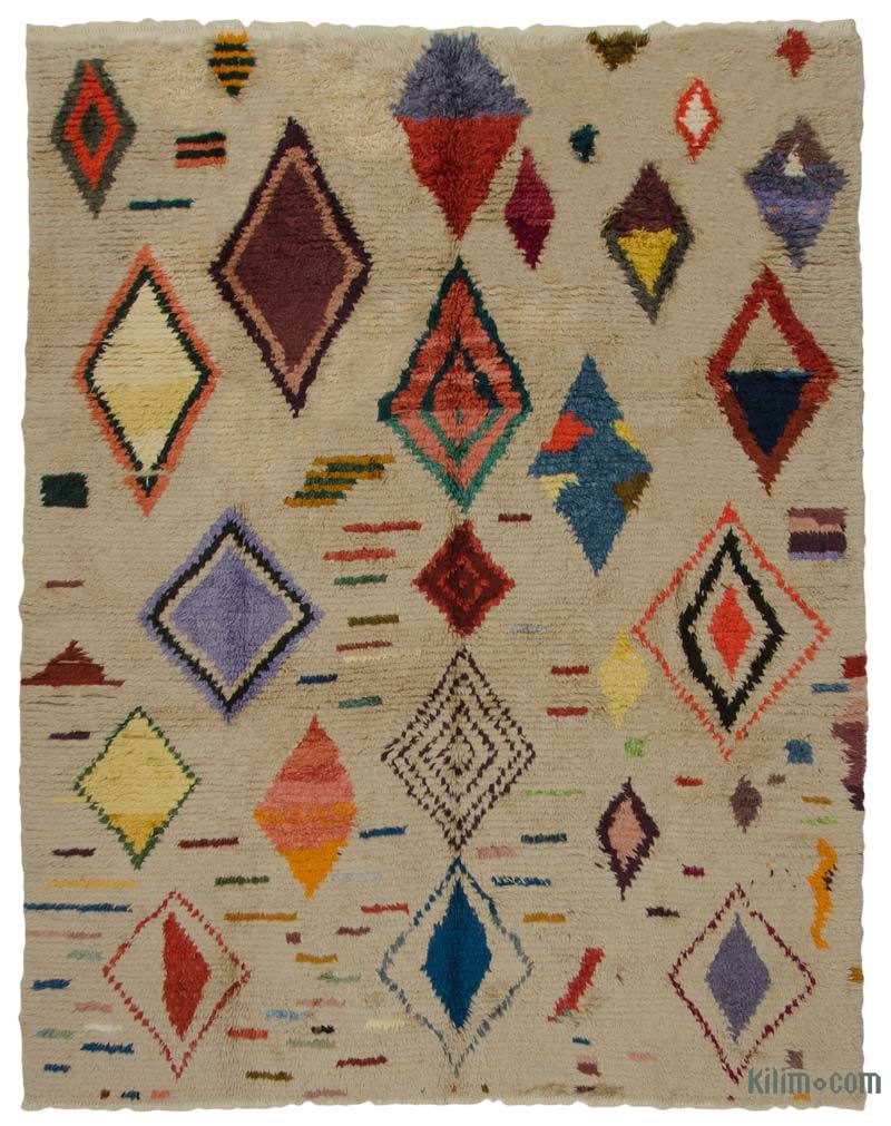Multicolor Alfombra "Tulu" de estilo marroquí anudada a mano - 272 cm x 343 cm - K0033206