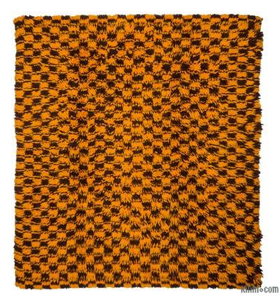 Kahverengi, Sarı Yeni Anadolu Tülü - 200 cm x 221 cm