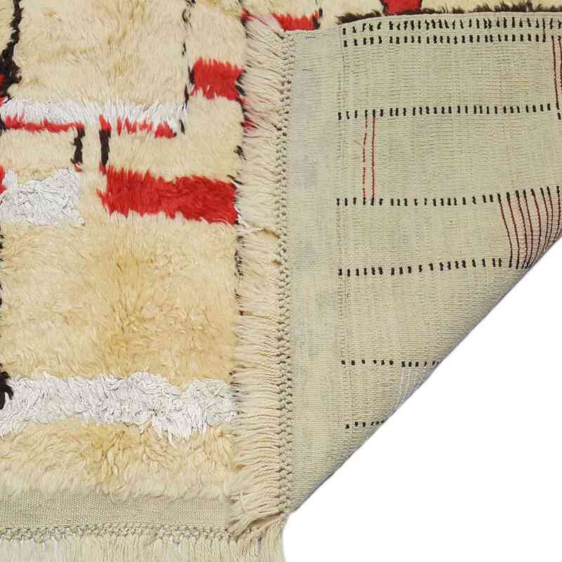 Bej Yeni Fas Stili El Dokuma Tulu - 182 cm x 270 cm - K0033212