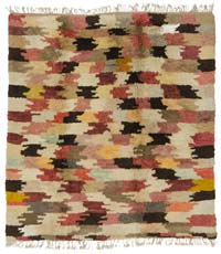 Multicolor New Turkish Tulu Rug - 7'  x 7' 9" (84" x 93")