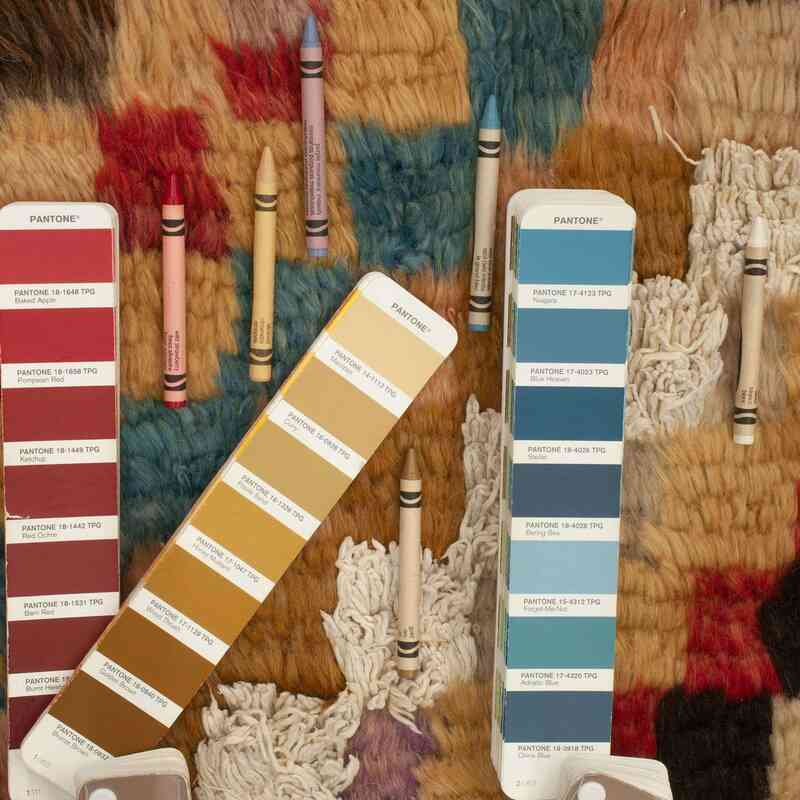 Multicolor Nueva Alfombra Turca Tulu - K0033215