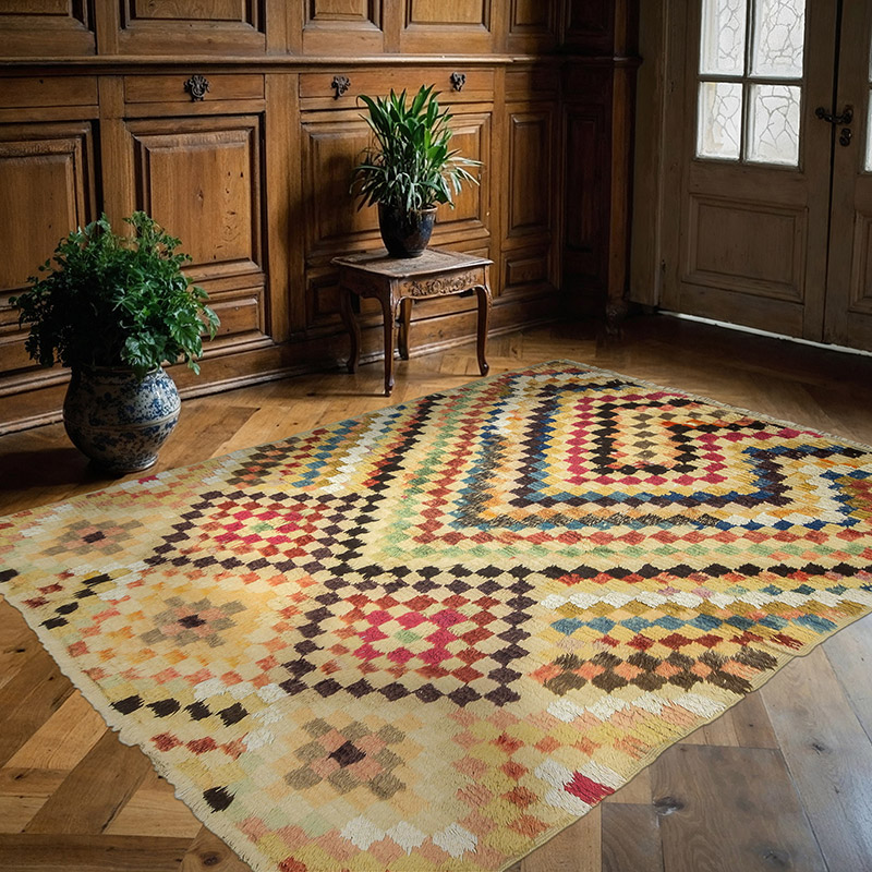 Multicolor Nueva Alfombra Turca Tulu - K0033215