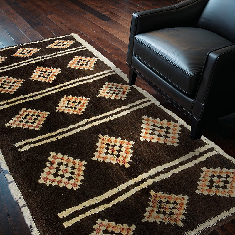 Brown New Turkish Tulu Rug - K0033222